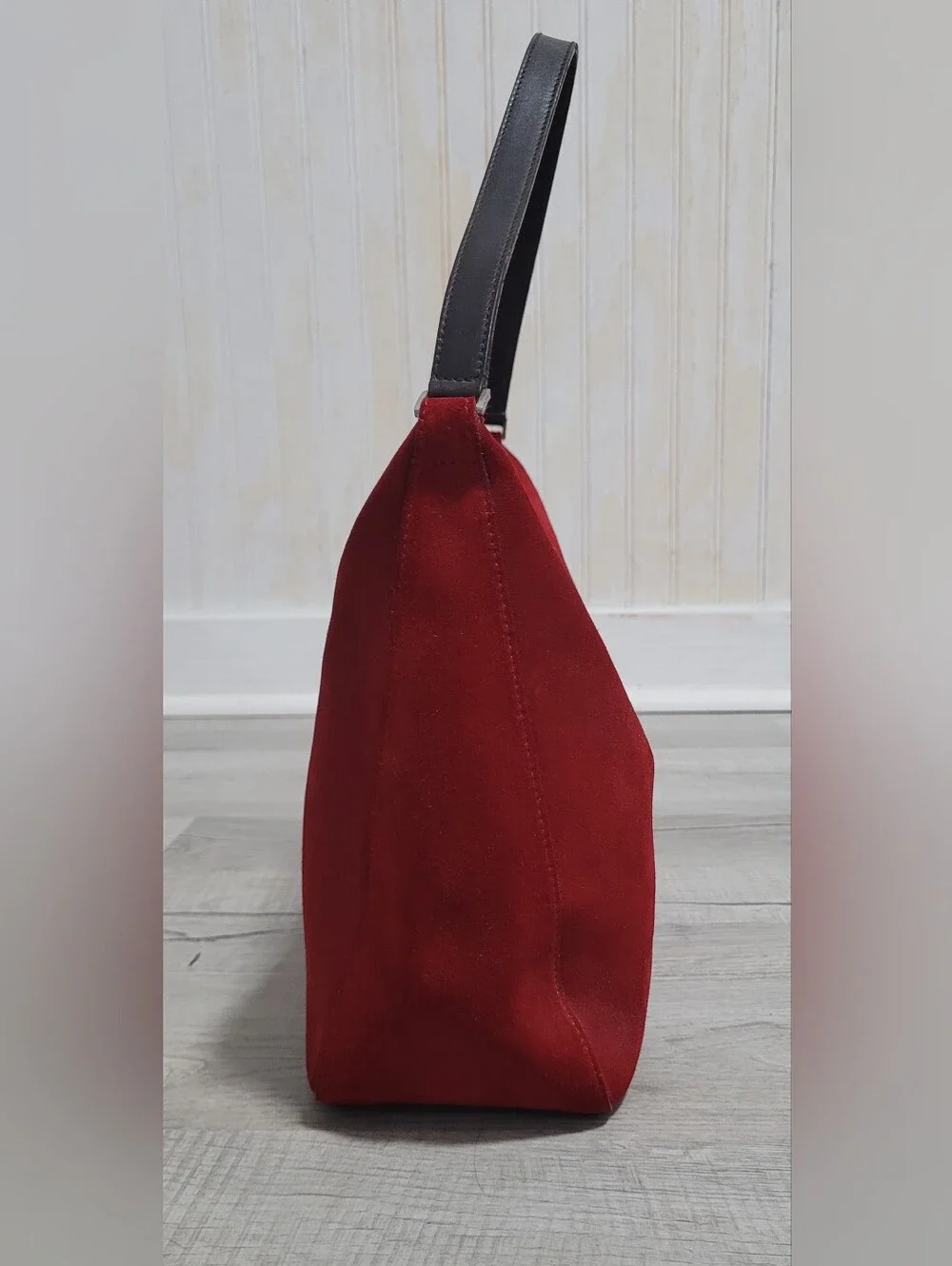 ​RARE Archival VTG Kate Spade Made in Italy Red Suede Shoulder Bag Size OS